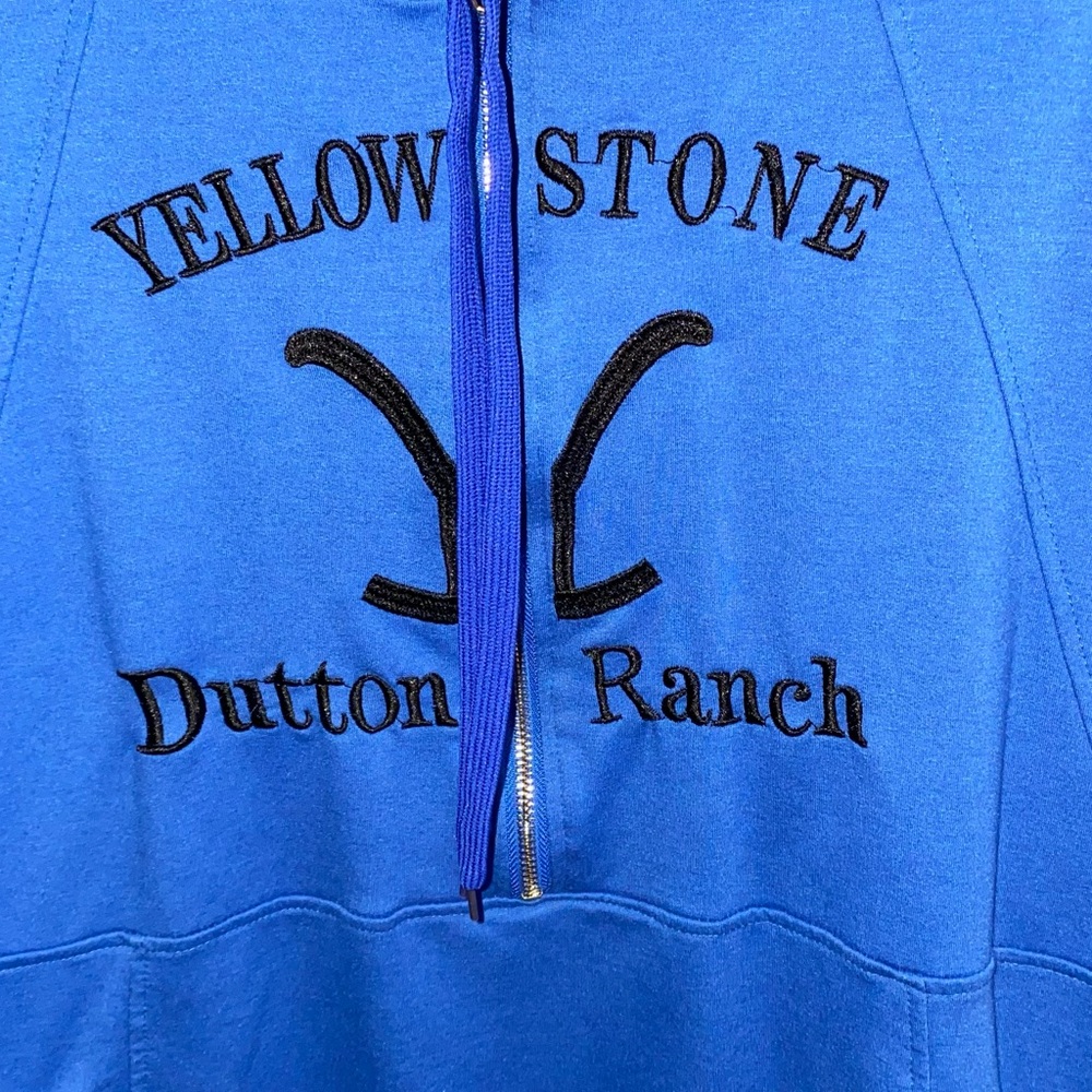 Blue Yellowstone Dutton Ranch Pullover - image 2